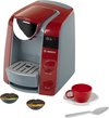 Klein Toys Bosch Tassimo koffiemachine - 20x16x20 cm - espressoset en 2 koffiepads - incl. waterreservoir en geluidseffecten - rood grijs