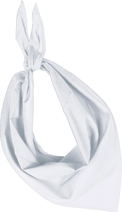 Bandana Unisex One Size K-up White 80% Polyester, 20% Katoen