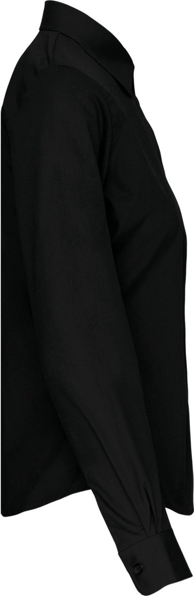 Kariban Dames poplin blouse lange mouwen K542 - Black - M