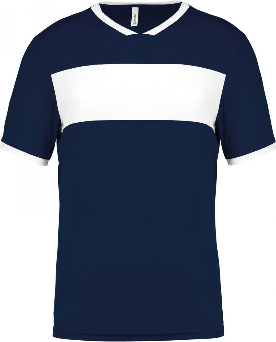 SportSportshirt Kind 12/14 years (12/14 ans) Proact Ronde hals Korte mouw Sporty Navy / White 100% Polyester