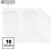 The One Towelling Ultra Deluxe washandjes - 10 Stuks- Washanden - Voordeelverpakking - 100% katoen - Wit