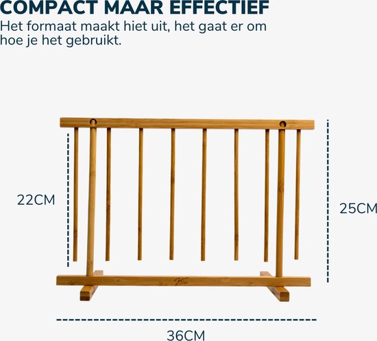 Kitchenz® Pasta Droogrek – Pastadroogrek voor Verse Pasta – Droog Rekje Inclusief E-book – Handig & Compact voor Thuis Pasta Maken - Pasta Rekje
