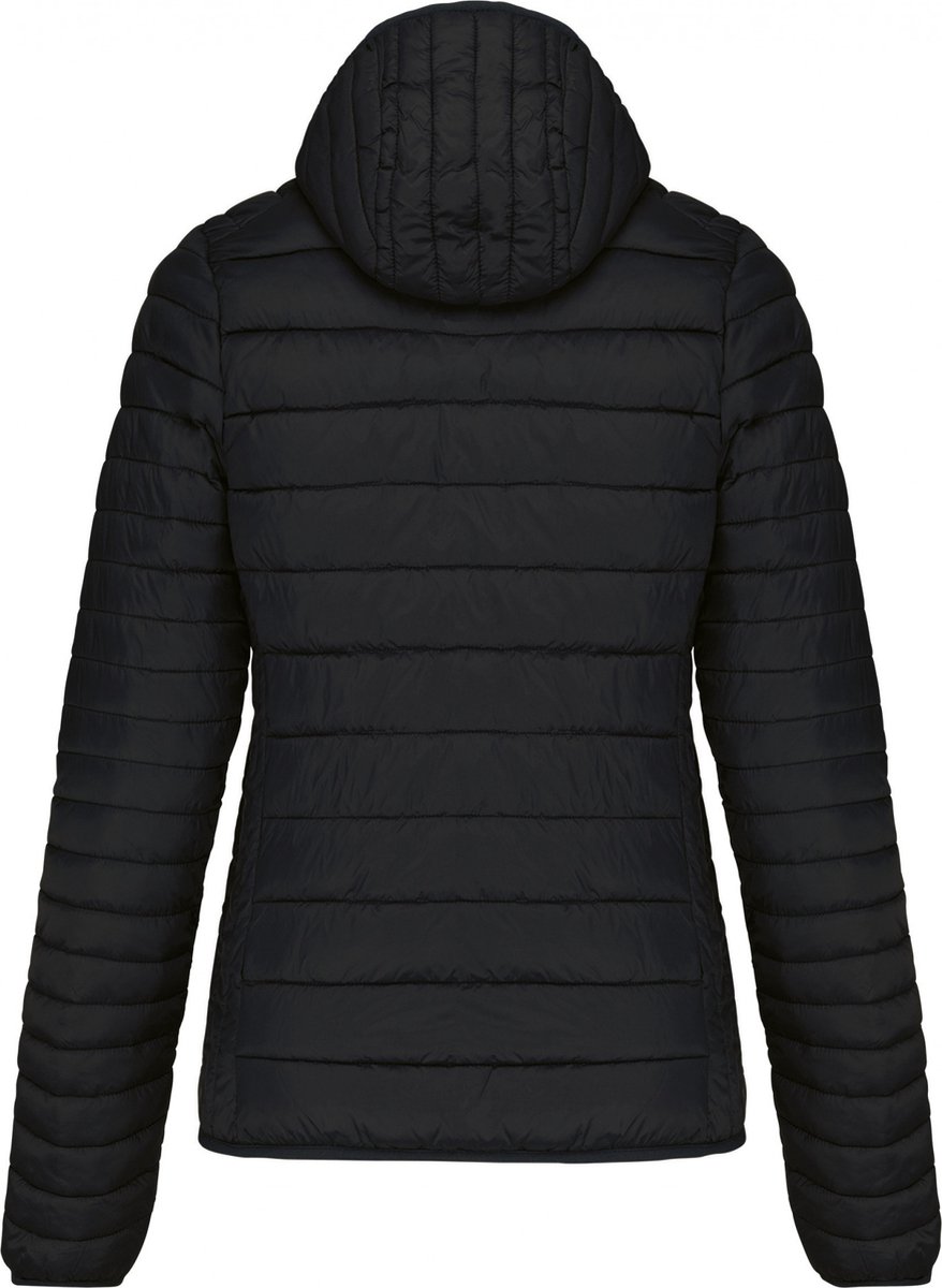 Kariban Ladies’ lightweight hooded padded jacket K6111 Zwart