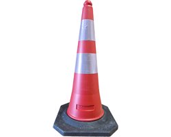 Pion - pionnen 75cm met rubber voet - verkeerskegel