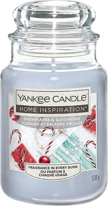 Yankee Candle Geurkaars Snowflakes & Sleighrides 538gr