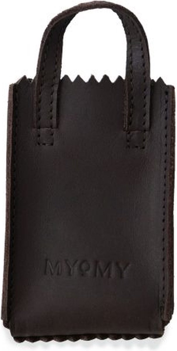 MY PAPER BAG Miniatuur met sleutelhanger - hunter Off Black