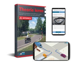 Motor Theorieboek 2025 - Rijbewijs A - 3 Maanden onbeperkt toegang: 50 examens, 3250 oefenvragen en 8 toetsen - Lens Media - NIEUW!