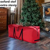 Opbergzak voor Kerstboom, Kleding en Dekens - Extra Stevig - 600D Oxford-Stof - Waterbestendig - Met Handgrepen - Duurzaam en Praktisch - 162 x 36 x 74,5 cm - Rood