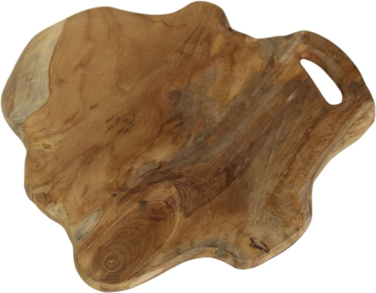 serveerschaal - serveerblad hout - serveerplank rechthoek - tapasplank - borrelplank - dienblad bank - 36x38 cm - Wood Selections