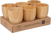 Secret de gourmet Coquetiers bambou - Set de 6 - H7,5 CM