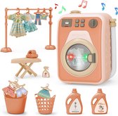 Machine à laver pour enfants – Jouets pour machine à laver – Machine à laver électronique – Jouets avec sons réalistes – Ensemble de jouets pour machine à laver – Jeu de lessive pour Enfants