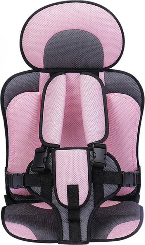 SONTRIX Kinderstoel Voor Auto – 5 Klips – Comfortabel – Verstelbaar – autostoel – kinderzitje auto – Kinderzitje – Kinderstoel Auto - Roze