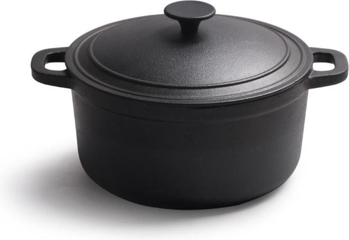 SEPH Braadpan - 26 CM - 61 kg - Inductie - Zwart - Gietijzer