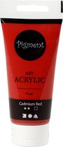 Peinture acrylique Pigment Art Rouge de cadmium 75 ml