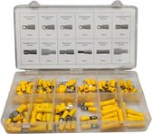 LB Tools assortiment de cosses de câble isolées professionnellement jaune 110 pièces