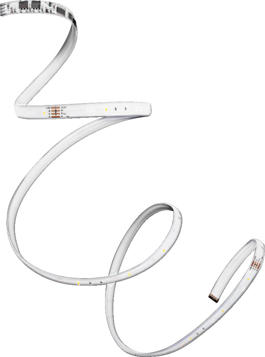 Ledvance FLEX AUDIO 3M LED-Streifen VR RC, weiß, 10W, 120lm, warmweißes Licht, integrierter Sound-Receiver, RGB-Farbsensor, Fernbedienung, lange Lebensdauer, einfache Montage, Schutzklasse IP20 Wit