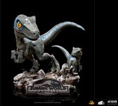Velociraptor Blue & Beta - Jurassic World Dominion - MiniCo - Iron Studios