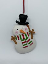 Christmas Paradise kersthanger Kerstman en sneeuwpop 2D set 2 stuks