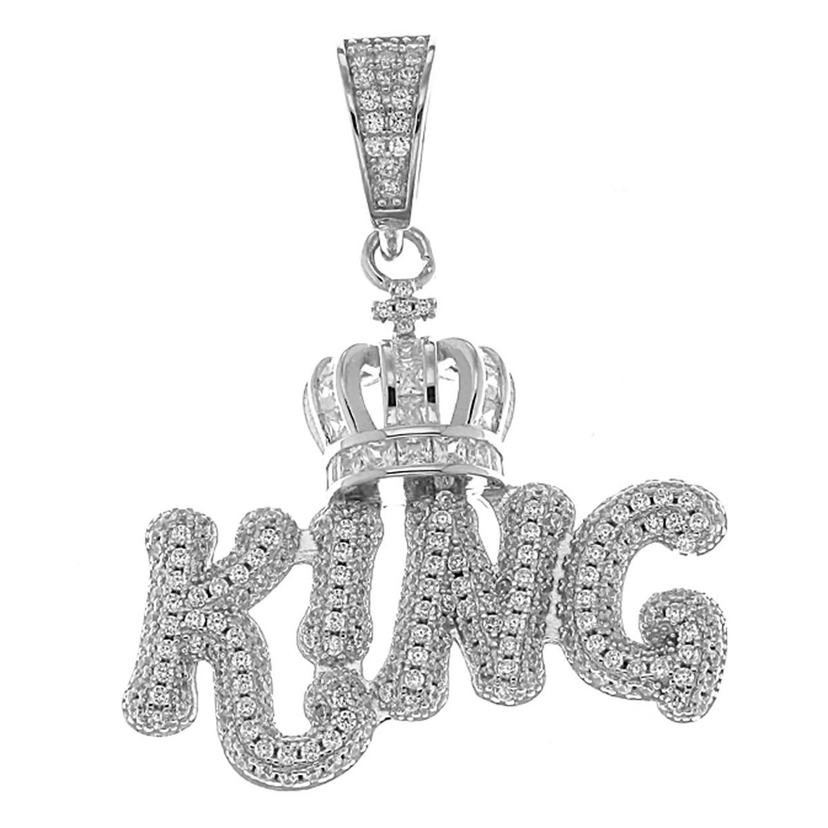 Juwelier Zwartevalk zilveren (gerhodineerd) king hanger 24.199