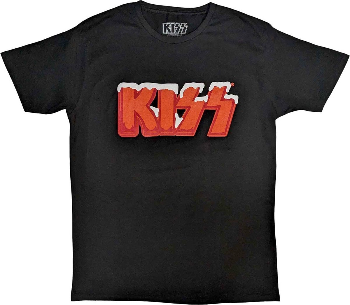 Kiss - Holiday Logo Heren Tshirt - L - Zwart