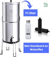 Bol.com Waterfilter Inclusief Standaard - Waterfilter Kraan - Waterfilterkan - Water Filter - 11 liter aanbieding