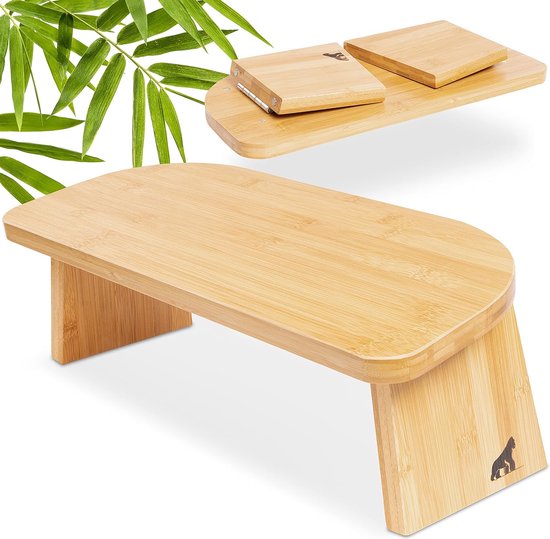 My Fat Gorilla Bench de méditation pliable en Bamboo – Tabouret de Yoga  pour