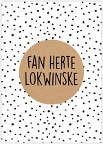 Give X Fries Ansichtkaart Fan Herte Lokwinske