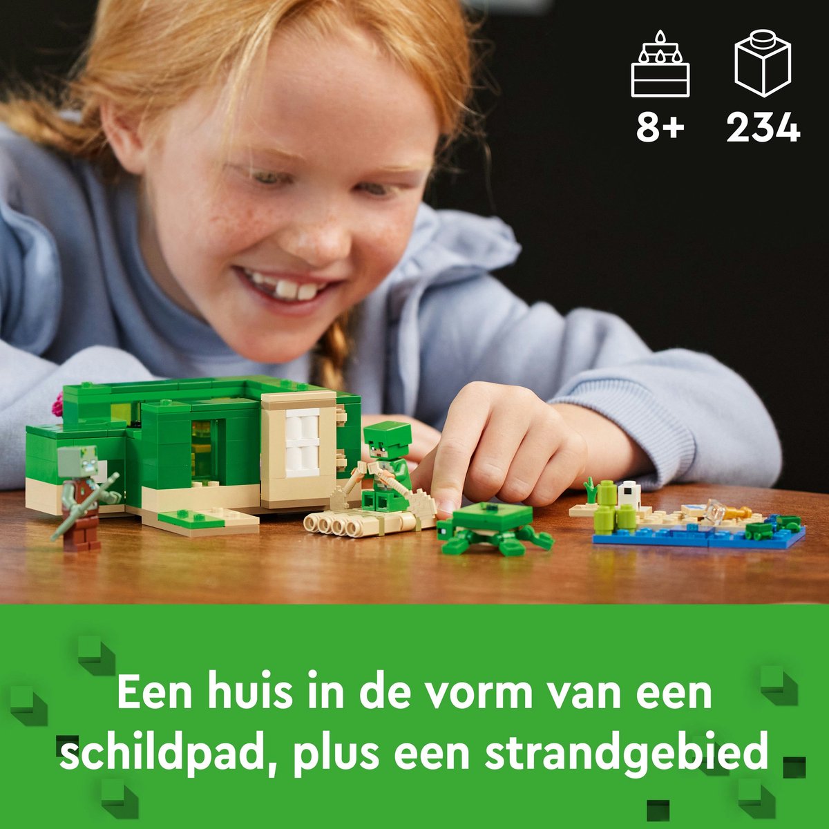 LEGO Minecraft Het schildpadstrandhuis Dieren Speelgoed voor Kinderen vanaf 8 jaar 21254 — afbeelding 20
