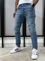 Index Heren Jeans Bleu-Model 204 Slimfit-Maat:W33XL34