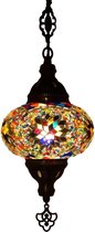 Oosterse mozaïek hanglamp (Turkse lamp) ø 16 cm bonte kleuren