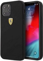 Ferrari SF Silicone Case voor Apple iPhone 12/12 Pro (6.1") - Zwart