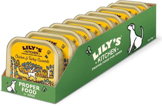 Lily's Kitchen - Hondenvoer Natvoer - Chicken/Turkey Casserole - 10 x 150 g