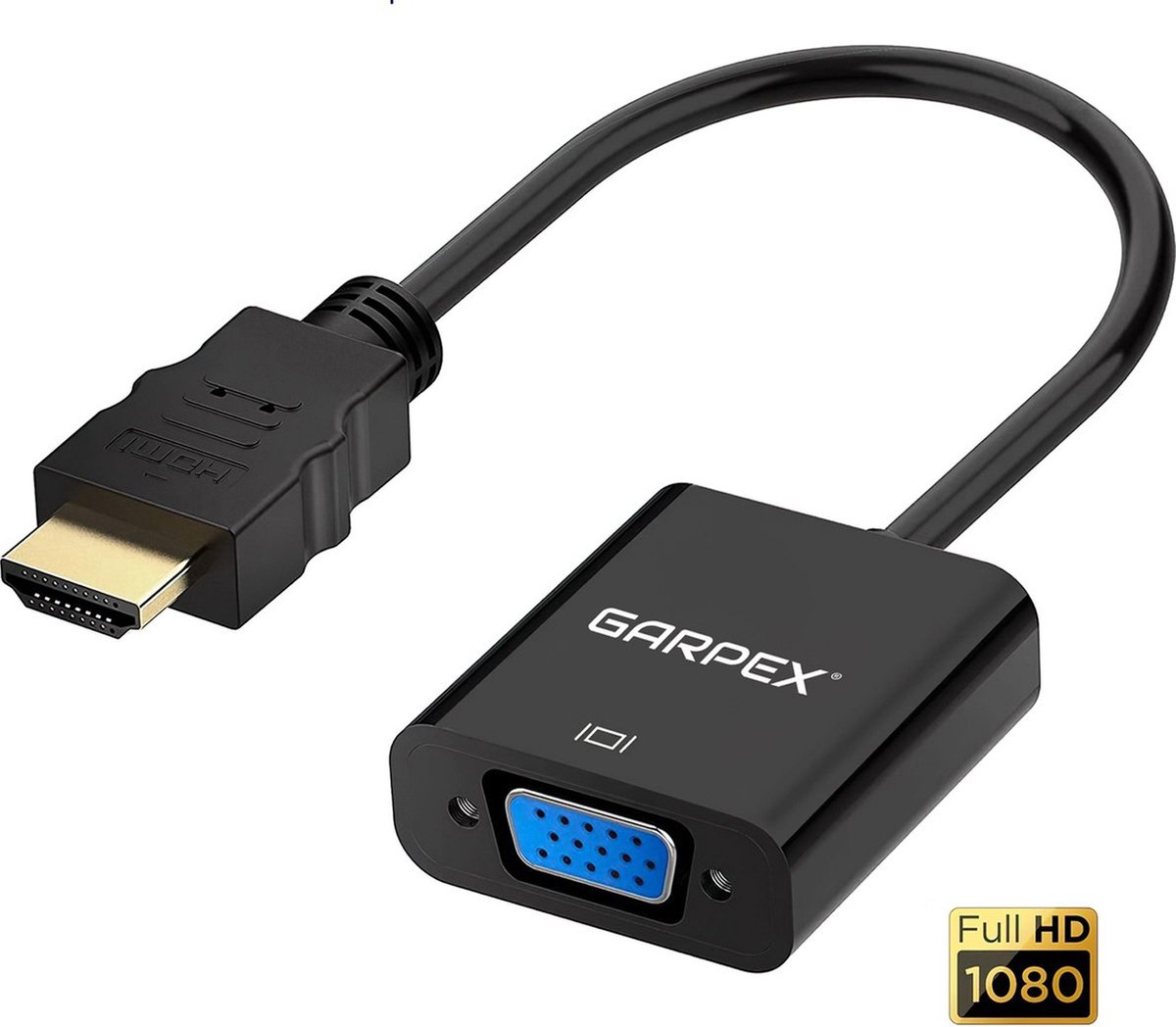 Garpex® HDMI naar VGA Adapter – HDMI naar VGA – Full HD 1080P – Male naar Female - HDMI Kabel - Extra Beeldscherm - Garpex®