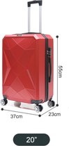 Koffer Traveleo Babij ABS03 Rood handbagage maat S
