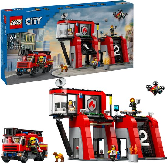 Caserne de pompiers et camion de pompiers LEGO City - 60414