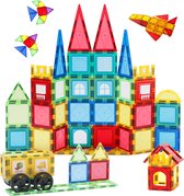 Magnetisch Magnetic Tiles - Magnetisch Speelgoed – 103 stuks - Constructie speelgoed - Magnetische tegels - Montessori speelgoed