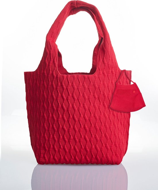 Redstars Eco-Bag Handtas/Shoppingtas - Lava Rood