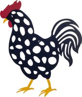 Coq | décoration | 30x40cm | métal