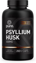 pure. Psyllium Husk 500mg - 200 vegan capsules - vezels