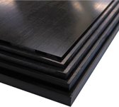 POM plaat zwart 6 mm dik | 1000 x 500 mm | Delrin plaat zwart 6mm | POM C platen