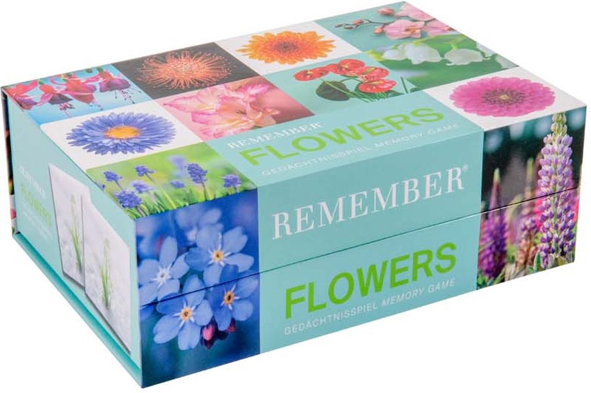 Remember - Spel Memory Flowers - Karton - Multicolor