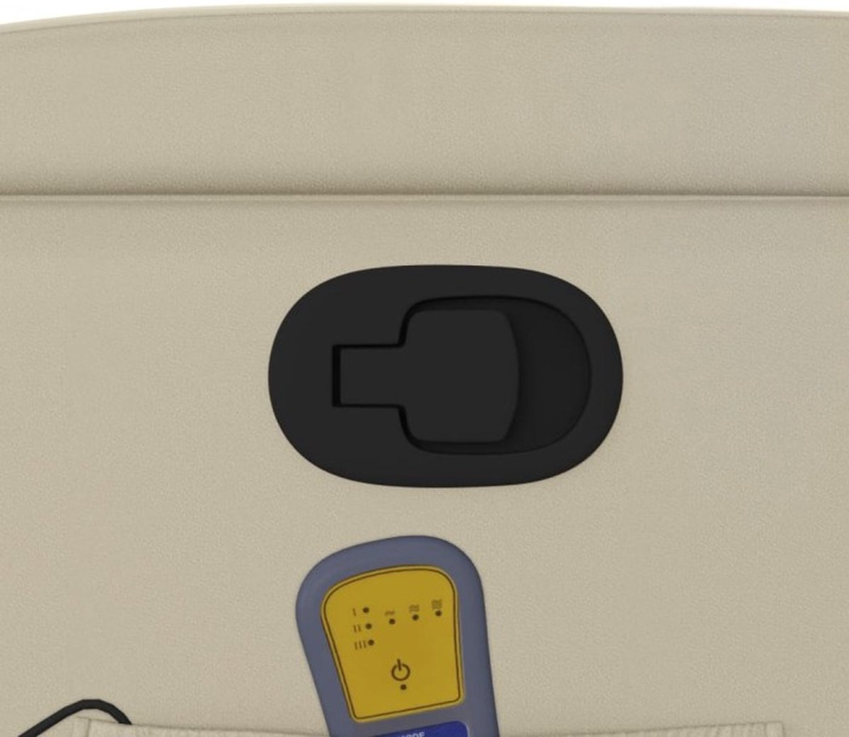 Haba Trading Massagestoel Verstelbaar Kunstleer Crème - afbeelding 2