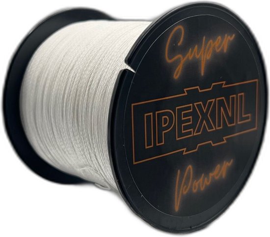 IPEXNL Super power 4 PE super fil de pêche tressé blanc - 13,6 kg - 0,26 mm de 500 mètres type 2.5 fabriqué par HJ