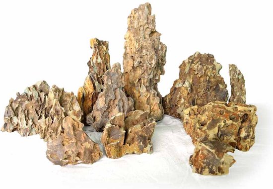 Unocho Aquarium Rotsen Natuurlijke Draak Steen Seiryu Rocks 9