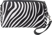 Make up tas met zebra patroon en draagbare Lits