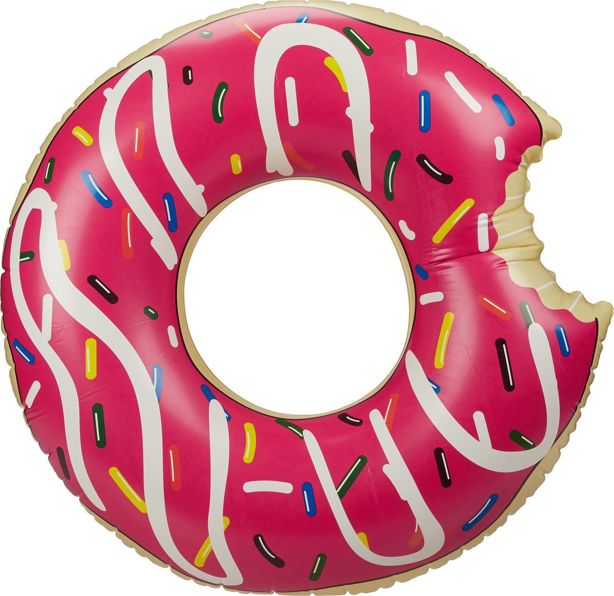 Opblaasbare donut zwemband XL zwemband opblaas donut roze zwembad speelgoed | bol.com