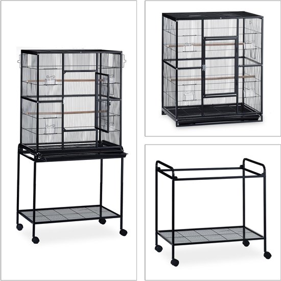Mobiclinic® pets, Vogelkooi, Nymph, Transportwielen, Remmen
