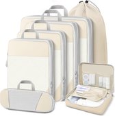 Koffer Organizer Set 7-delig, beige