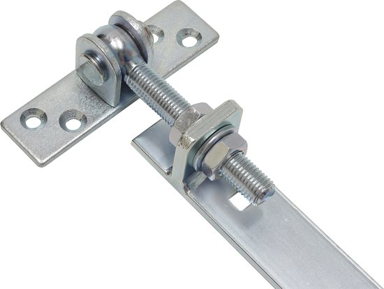Verstelbare duimheng met verzinkte metalen delen, bouten en moeren.