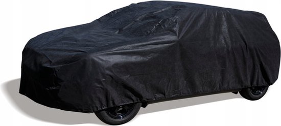 CarPassion Classic Autohoes - Beschermhoes - Waterdicht & Vorstbestendig - Maat L - Zwart - 450 x 137 x 150 cm